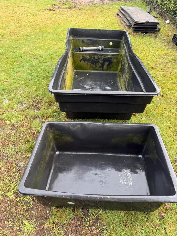 Ubbink vijverbak 1500L + filterbak 350L, Tuin en Terras, Vijvers, Gebruikt, Ophalen