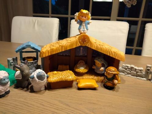 Fisher Price Little People Kerststal met Lichtgevende Engel, Kinderen en Baby's, Speelgoed | Fisher-Price, Zo goed als nieuw, Speelset