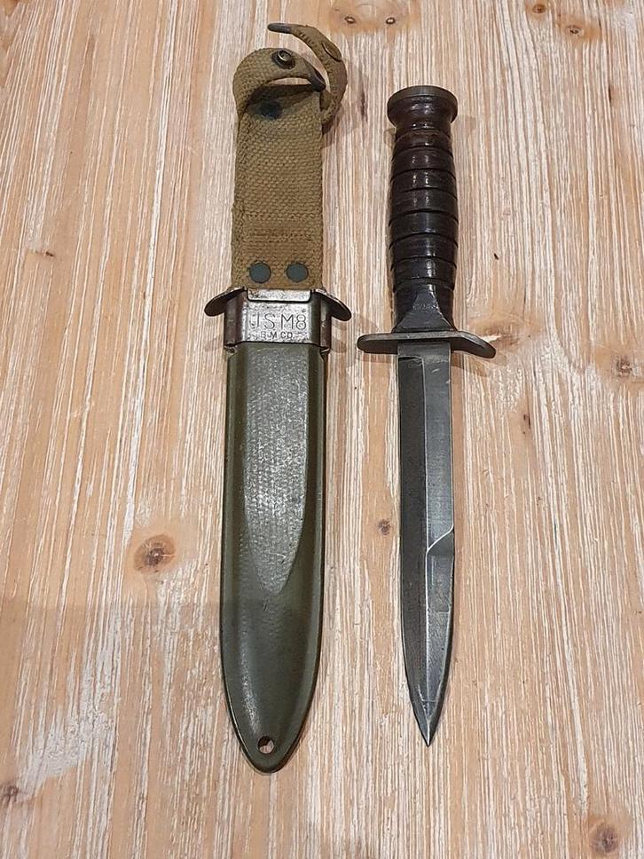 couteau us m3 imperial garde + fourreau usm8 court ww2, Verzamelen, Militaria | Tweede Wereldoorlog, Ophalen of Verzenden