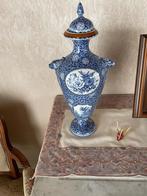 Belle paire de vases anciens Flamand - Style bleu de Delft, Enlèvement ou Envoi