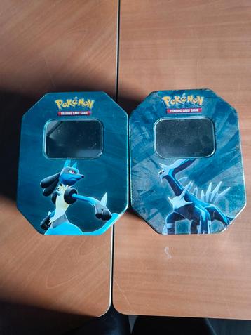 2 pokemon tins (leeg) beschikbaar voor biedingen