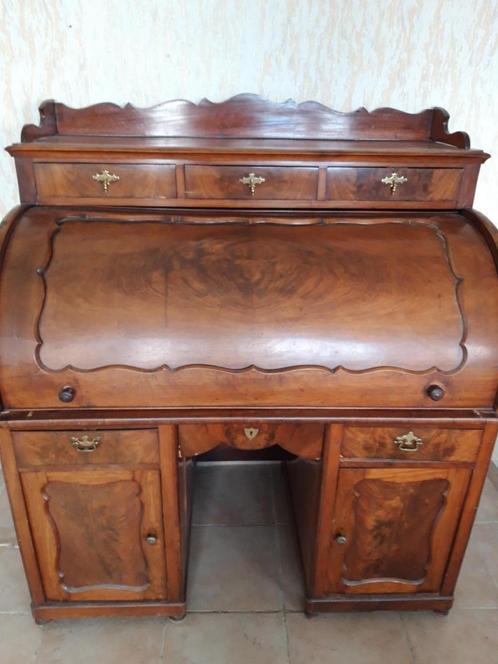 Prachtig antiek cilinderbureau., Antiek en Kunst, Antiek | Meubels | Kasten, Ophalen
