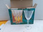 €1 voor 3 mooie glazen Cristal de France. 12 cl, Huis en Inrichting, Keuken | Servies, Ophalen of Verzenden, Zo goed als nieuw