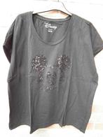 T-shirt noir pour femme. (taille 48/50) Disney C&A, Manches courtes, Taille 46/48 (XL) ou plus grande, Comme neuf, Envoi