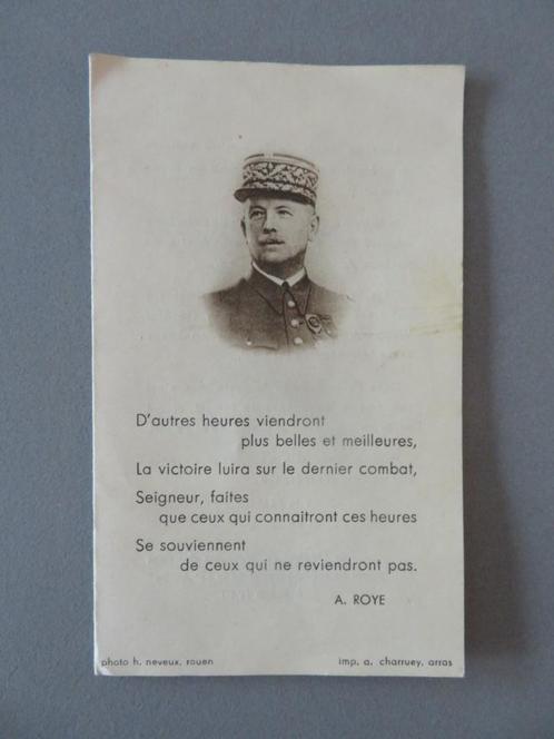 FR. Generaal Aubert Frère Kamp Struthof 1944 Chef Verzet ORA, Verzamelen, Bidprentjes en Rouwkaarten, Bidprentje, Verzenden