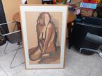 groot oud schilderij gesigneerd, Antiek en Kunst, Kunst | Schilderijen | Klassiek, Ophalen