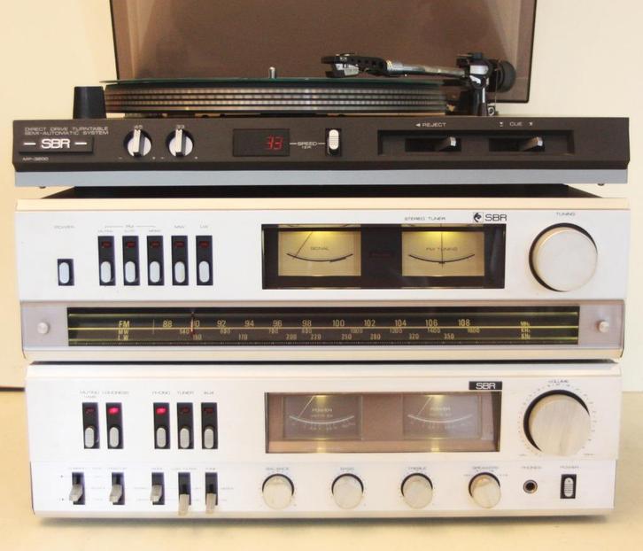 SBR Stereo / MPA-3040 Versterker & SBR Platenspeler & Tuner, Audio, Tv en Foto, Stereoketens, Zo goed als nieuw, Tuner of Radio