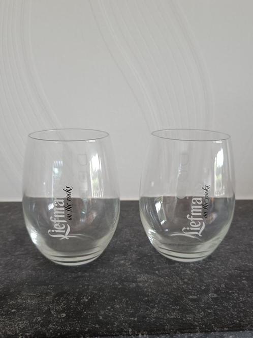 Liefmans on the rocks. Hoogte: 11,50 cm. Aantal: 2., Verzamelen, Biermerken, Zo goed als nieuw, Overige typen, Overige merken