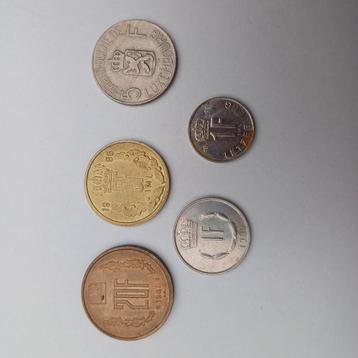 5 munten Luxemburg vanaf 1962