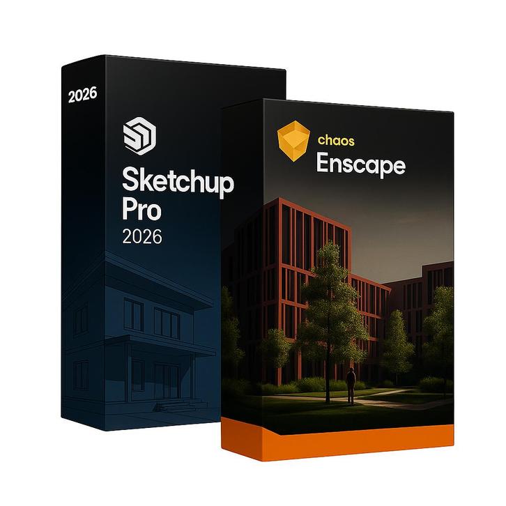SketchUp Pro 2026 + Enscape 4, Computers en Software, Educatie- en Cursussoftware, Nieuw, Windows, Ophalen
