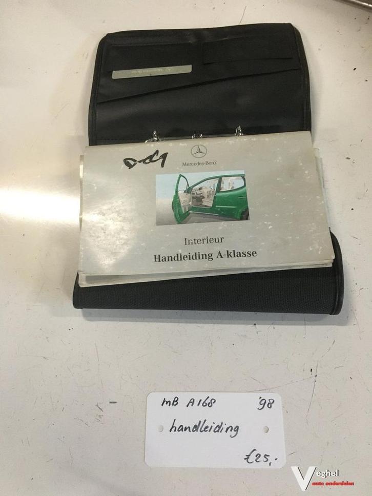 Mercedes A168 1998   Handleiding, Autos : Divers, Modes d'emploi & Notices d'utilisation, Enlèvement ou Envoi