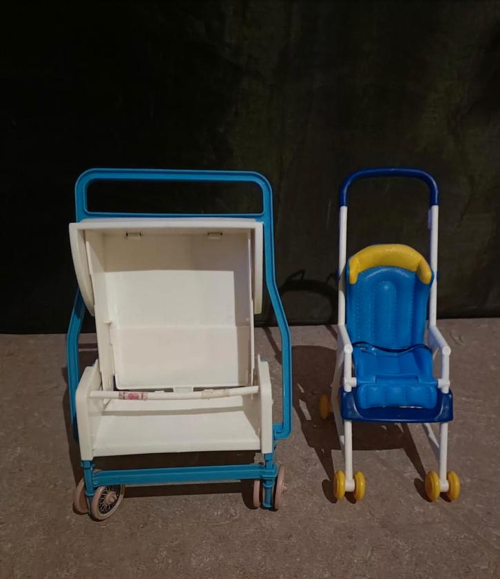 Vintage Barbie en Heart Family buggy, Kinderen en Baby's, Speelgoed | Poppen, Gebruikt, Barbie, Ophalen of Verzenden