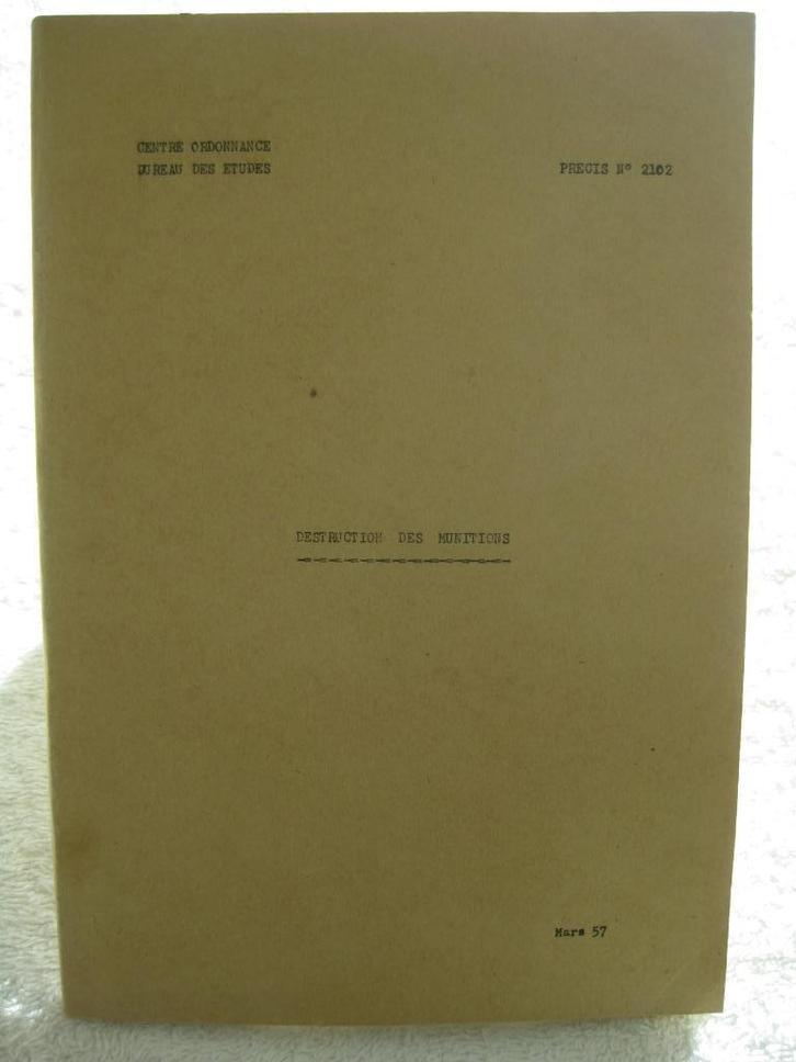 ABL Belgian Army — handleiding voor munities - 1957, Boeken, Oorlog en Militair, Gelezen, Algemeen, Ophalen of Verzenden