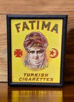 Ingelijste reclame van Fatima Turkish blend cigarettes🚬, Verzamelen, Reclamebord, Ophalen of Verzenden, Zo goed als nieuw