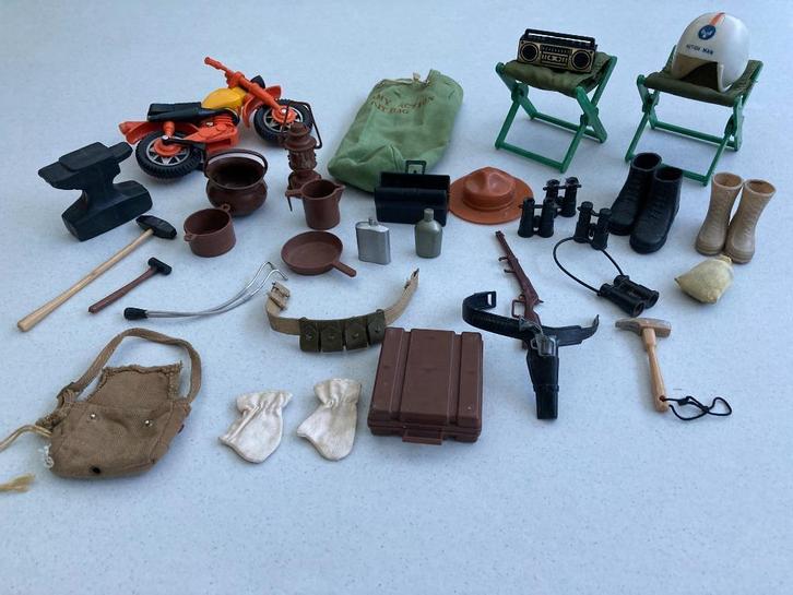 Action Man jaren 70, Verzamelen, Poppen, Gebruikt, Accessoires, Ophalen