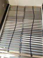 ASKVOLL Bedframe, wit/Lönset boxspring 160x200 cm, Ophalen, Wit, Tweepersoons, Zo goed als nieuw