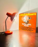 Oranje vintage bureaulamp 70’s, Huis en Inrichting, Ophalen of Verzenden, Gebruikt