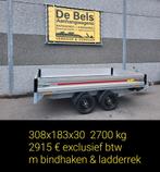 Aanhangwagen geremd  kipper of plateau, Auto diversen, Aanhangers en Bagagewagens, Ophalen, Zo goed als nieuw