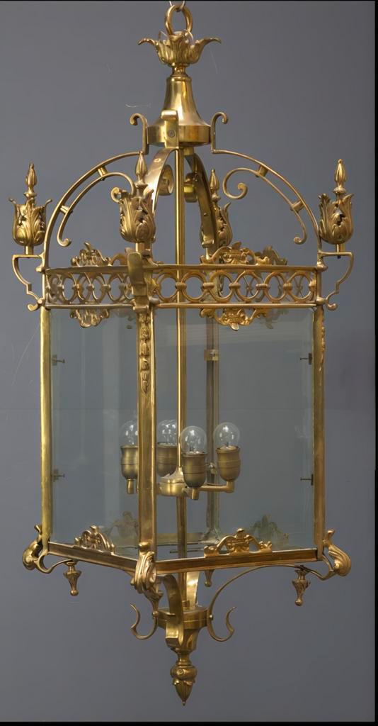 2 Mega Grote paleislampen, Huis en Inrichting, Lampen | Hanglampen, Zo goed als nieuw, Glas, Ophalen