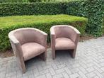 2 bruine fauteuils, Ophalen, Zo goed als nieuw