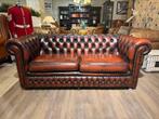 Originele Engelse Chesterfield 2,5 zits zetel oxblood rood, Antiek en Kunst, Ophalen of Verzenden