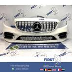 W205 C205 Mercedes C Klasse FACELIFT AMG VOORBUMPER WIT + GT, Pare-chocs, Avant, Utilisé, Enlèvement ou Envoi