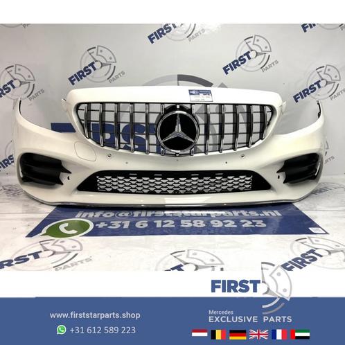 W205 C205 Mercedes C Klasse FACELIFT AMG VOORBUMPER WIT + GT, Autos : Pièces & Accessoires, Carrosserie & Tôlerie, Pare-chocs