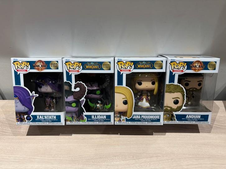 Complete Funko Pop World of Warcraft Set 4x The War Within, Verzamelen, Poppetjes en Figuurtjes, Zo goed als nieuw, Ophalen of Verzenden
