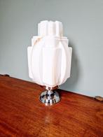 Art Deco tafellamp, type wolkenkrabber, opaline, 1930, Ophalen of Verzenden