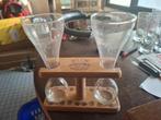 Kwak dubbele houten voet, Verzamelen, Verzenden, Gebruikt, Glas of Glazen, Overige merken