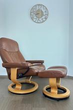 Stressless Design Fauteuil incl. Voetenbank, Ophalen, Gebruikt, Stressless Himolla Leolux Prominent Eames Montel, 50 tot 75 cm