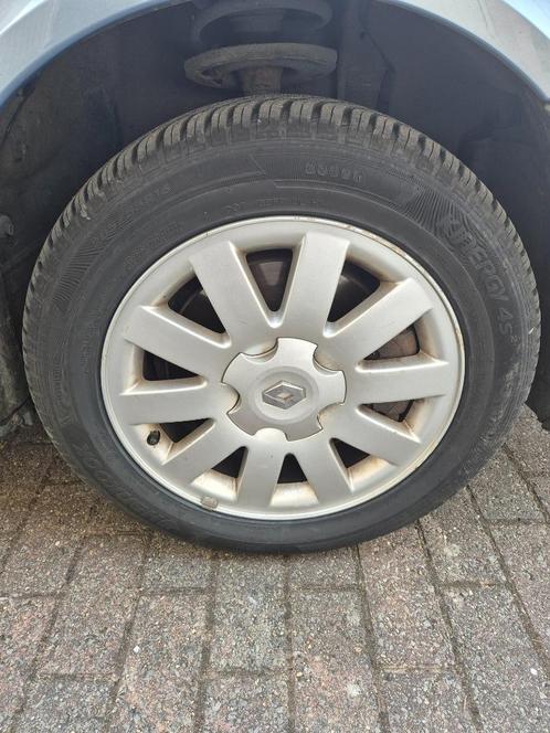 4 jantes alu origines renault laguna 2, 4 pneus neufs., Auto-onderdelen, Banden en Velgen, Banden en Velgen, All Season, 16 inch