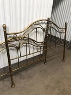 Koperen bed met latoflex, Huis en Inrichting, Ophalen, Beige, Stijlvol, Tweepersoons
