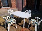 Tuinset Allibert in kunststof, Tuin en Terras, Tuinsets en Loungesets, Ophalen, Zo goed als nieuw, Kunststof, Tuinset