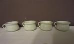 4 witte cache-pots voor vensterbank, Tuin en Terras, Ophalen of Verzenden, Zo goed als nieuw, Steen, Binnen