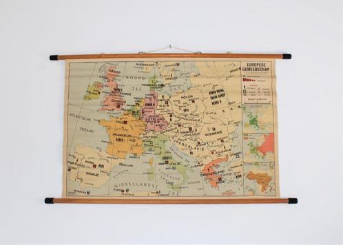 carte scolaire Europe (Communauté Européenne), Antiquités & Art, Antiquités | Cartes scolaires, Géographie, Enlèvement ou Envoi