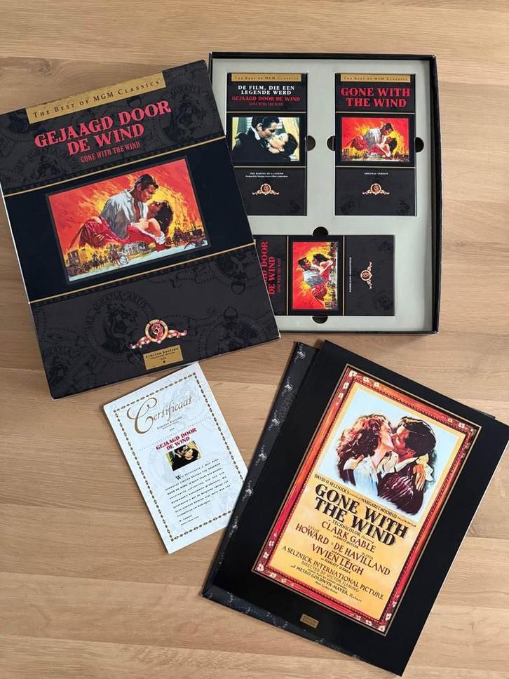 VHS Gejaagd door de wind, Cd's en Dvd's, VHS | Film, Zo goed als nieuw, Drama, Ophalen of Verzenden