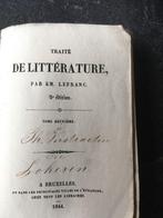 Traité de littérature par Lefranc – 1844, Antiek en Kunst, Ophalen of Verzenden