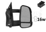 Buitenspiegel Fiat, Peugeot, Citroen, Rechts, Manueel, 16W, Caravanes & Camping