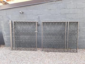 Double portail | portail de jardin en fer | portail pivotant, 200 cm ou plus, Portail battant, Enlèvement, 100 à 150 cm
