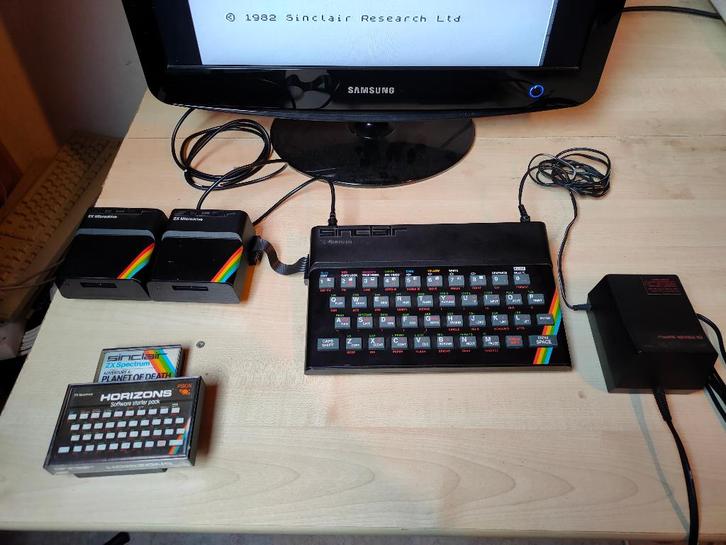 ZX Spectrum 48Ko + ZX interface 1 + 2 microdrives, Computers en Software, Vintage Computers, Ophalen of Verzenden