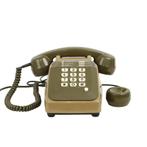 Vintage Kaki Telefoon met Drukknoppen Socotel Frankrijk, Ophalen of Verzenden