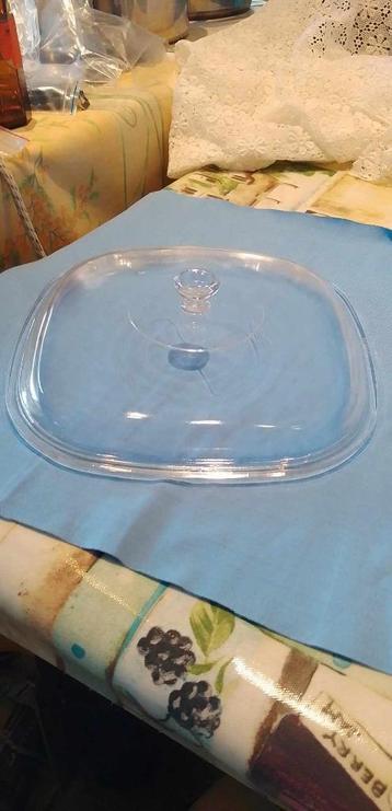 Couvercle entièrement en verre Pyrex diam 23 cm