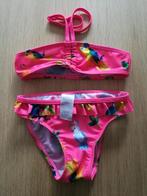Bikini (Hema, maat 98-104, roze met tekeningen), Kinderen en Baby's, Meisje, Gebruikt, Ophalen of Verzenden, Sport- of Zwemkleding