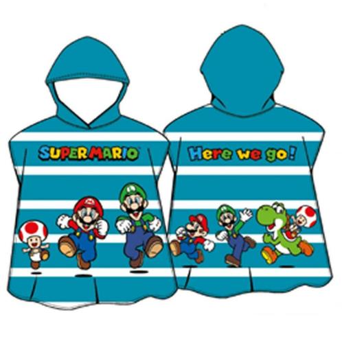 Super Mario Badponcho - Sneldrogend, Kinderen en Baby's, Kinderkleding | Kinder-zwemkleding, Nieuw, Badponcho, One size, Jongen