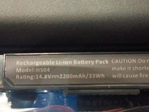 Batterie ordi portable HS04, Informatique & Logiciels, Accumulateurs & Batteries, Neuf, Enlèvement ou Envoi