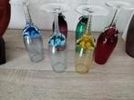 Set gekleurde champagne glazen -murano, Antiek en Kunst, Ophalen