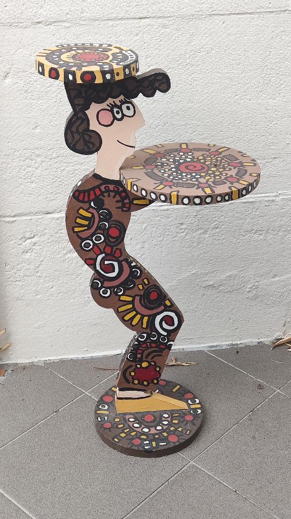 Houten sculptuur van kunstenaar Bob Torfs, Antiquités & Art, Art | Sculptures & Bois, Enlèvement