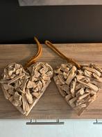 Houten Hartjes, Huis en Inrichting, Woonaccessoires | Kransen, Ophalen, Zo goed als nieuw