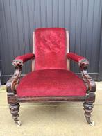 Fauteuil - Kerkstoel  - Kasteelstoel  - Antieke kasteelstoel, Antiek en Kunst, Ophalen